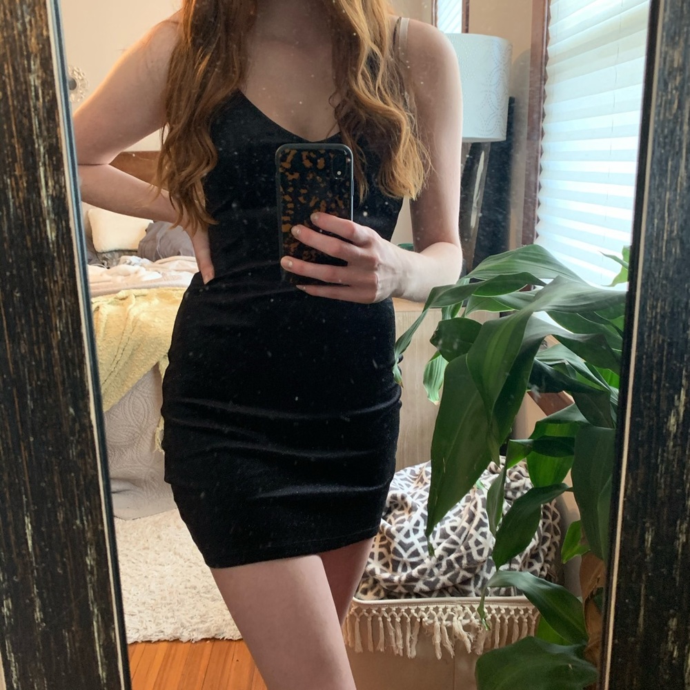 Little black sparkly dress
